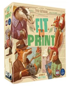 an image of a puzzle box with animals and people on it that says fit to print