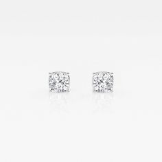 1 ctw Cushion Lab Grown Diamond Solitaire Stud Earrings - Grownbrilliance Classic Cushion Cut Cubic Zirconia Diamond Earrings, Classic White Cushion Cut Jewelry, White Diamond Earrings With Cushion Cut, Cushion Cut Brilliant Diamond Earrings, Cushion Cut Diamond White Diamond Earrings, Fine Jewelry White Gold Cushion Cut Diamond Earrings, White Cushion Cut Diamond Earrings With Brilliant Detail, Fine Jewelry Diamond Earrings With Cushion Cut, Classic Cushion Cut Diamond Earrings For Wedding