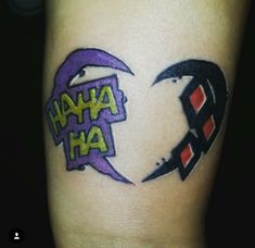 a couple of tattoos that are on someone's leg