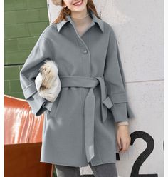 Product Description: handmade Cashmere coat high grade fabric,cashmere fabric.also could be custom made with any size and other colors,please feel free to contact with me if you want custom it. Material: cashmere 100% Size: S: Bust : 102 cm shoulder and Sleeve:70cm Length:105cm M: Bust : 106 cm shoulder and Sleeve:71cm Length:105cm L: Bust : 112cm shoulder and Sleeve:72cm Length:105cm XL: Bust : 116cm shoulder and Sleeve:73cm Length:105cm Shipping we ship worldwide the USPS takes about 15 days a Wool Outerwear With Lapel Collar In Solid Color, Gray Stand Collar Outerwear For Fall, Winter Long Sleeve Single Breasted Pea Coat, Winter Single-breasted Long Sleeve Pea Coat, Stand Collar Outerwear For Office, Wool Outerwear For Fall In Gray, Casual Wool Outerwear In Solid Color, Gray Wool Coat With Lapel Collar For Winter, Gray Wool Outerwear For Fall