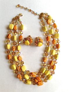 Vendome necklace Grandmas Jewelry, Vintage Jewelry Ideas, Necklaces Vintage, Vintage Beads Necklace, Bead Necklaces, Beaded Jewellery, Vintage Necklaces, Jewelry Maker