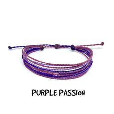 Multistrand String Bracelet Wax Cord Bracelet Waterproof | Etsy Adjustable Purple Braided Bracelets For The Beach, Adjustable Purple Friendship Bracelets, Adjustable Purple Friendship Bracelets For Beach, Homemade Gift Bags, Multistrand Bracelet, Wax Cord Bracelet, Surfer Bracelets, Beach Anklets, Multi Strand Bracelet