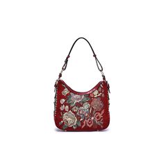 "This flower shop beaded hobo bag from Mellow World is the perfect companion for your travels. This flower shop beaded hobo bag from Mellow World is the perfect companion for your travels. DETAILS 14” W x 9” H x 4.5” D Adjustable shoulder strap Approx. drop down crossbody strap length: 19\" to 42\" Zipper closure Gold-tone hardware Hand beaded flower Shop hobo bag with adjustable strap. Interior: 2 front slip pockets; 1 back zipper pocket Exterior: 1 back zipper pocketCONSTRUCTION & CARE Polyest Ladies' Floral Embroidery Top Handle Bag, Beaded Tote Shoulder Bag, Everyday Beaded Tote Shoulder Bag, Bohemian Handheld Hobo Bag, Embroidered Shoulder Bag For Shopping, Embroidered Top Handle Shoulder Bag, Travel Shoulder Bag With Floral Embroidery, Crossbody Hobo Bag With Adjustable Strap, Floral Embroidery Travel Shoulder Bag