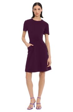 Donna Morgan Fit & Flare Minidress | Nordstromrack Donna Morgan Dress, Social Dresses, Weekend Dresses, Wear To Work Dress, Maggy London, Flare Mini Dress, Princess Seams, Work Dress, Career Dress