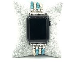 Reposhing This Item I Purchased From @Beadsnbangles. Love It, But Sadly Ordered The Wrong Size. Brand New, Only Tried On. Questions? Leave A Comment Below! Adjustable Silver Beaded Apple Watch Band, Adjustable Silver Bracelet Strap Apple Watch Band, Adjustable Silver Bracelet Apple Watch Band, Adjustable Silver Beaded Watch Bands, Adjustable Silver Bracelet Watch Bands, Silver Bracelet Shaped Watch Bands, Adjustable Beaded Blue Watch Bands, Adjustable Silver Watch Bands As Gift, Apple Watch Strap