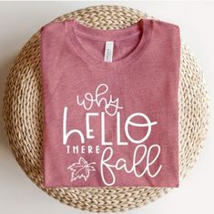 Why Hello There Fall Graphic T-Shirt Mauve Color Bella Canvas Measurements: 2x Ptp: 24" 3x Ptp: 26" __________________ Thank You So Much For Supporting My Small Business!! *Smoke-Free Home *Pet Loving Home Of Hypoallergenic Shichons *Seller Discount Of 15% Off Of 3+ Bundle *Shipping Daily M-F *Top Rated Seller *Free Gift With Every Purchase Sea You Soon On My Social Media Poshmark: Sammismoot Instagram: Smileysammismoot Pinterest: Smiley Sammi Smoot Website: Smileysammismoot.Com Fall Graphic, Fall T Shirt, Autumn T Shirts, Mauve Color, Green Tshirt, Hello There, Top Rated, Free Gift, Smiley