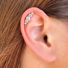 Make A Statement With This Non Pierced Ear Cuff. The Design Will Definitively Make Your Look Fashionable. Material: 14k Gold Stones: Simulated Diamonds Color: Gold Size Of Earring: Medium (Length: 2.5 Cm / 1 In ; Width: 0,5 Cm / 0.2 In) Doesn't Come In A Pair, Only Single Ear Cuff. Care Instructions: Avoid Exposure To Water, Oil, And Chemicals. Remove Your Jewelry When Doing Activities That Involve Potentially Damaging Materials. This Includes Hand Washing, Showering, Swimming, And Cleaning, As 14k Gold Ear Cuff For Wedding, 14k Gold Wedding Ear Cuff For Pierced Ears, Elegant 14k Gold Ear Cuff For Wedding, 14k Gold Wedding Cartilage Earrings, Wedding Sterling Silver Ear Cuff, Yellow Gold Sterling Silver Wedding Ear Cuff, Wedding Yellow Gold Sterling Silver Ear Cuff, Dainty Yellow Gold Ear Cuff For Wedding, Cute Ear Cuffs