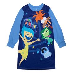 She'll love snuggling up for bedtime with her favorite characters in this Disney/Pixar's Inside Out Girls 4-10 Think Positive Sleep Gown ©Disney/Pixar. Click on this KIDS APPAREL & SHOES GUIDE to find the perfect fit and more! She'll love snuggling up for bedtime with her favorite characters in this Disney/Pixar's Inside Out Girls 4-10 Think Positive Sleep Gown ©Disney/Pixar. Click on this KIDS APPAREL & SHOES GUIDE to find the perfect fit and more! FEATURES Crewneck Long sleevesFABRIC & CARE Po Shoes Guide, Sleep Gown, Think Positive, Big Girl, Kids Pajamas, Long Sleeve Pyjamas, Girls Long Sleeve, Positive Thinking, Disney Pixar