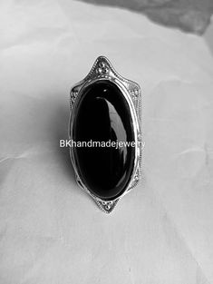 Obsidian Ring, Vintage Ring, Boho Rings, Black Obsidian Ring, Brass Ring, Statement Ring, Obsidian Jewelry, Gemstone Ring, Rings For Her Metal:- Brass , Silver , Brass Gold Plated , Brass Rose Gold & Also Silver Size: All size are available. from US 1 to US 16 **hello** every one..   ❣ ❣  BLACK OBSIDIAN SPECIALTY  ❣❣ Obsidian Ring, Vintage Ring, Boho Rings, Black Obsidian Ring, Brass Ring, Statement Ring, Obsidian Jewelry, Gemstone Ring, Rings For Her The black obsidian stone is a potent cleanser of the psychic smog made within the aura, and is considered as a powerful psychic protection stone. This stone also has a powerful metaphysical properties, which may assist in shielding you against negativeness. Its energies may stimulate the prophesy gift. Black obsidian also possesses a goof act Obsidian Rings, Adjustable Bohemian Obsidian Jewelry, Black Obsidian Gemstone Ring, Adjustable Spiritual Obsidian Jewelry, Black Obsidian Hand-strung Jewelry, Black Obsidian Ring, Obsidian Jewelry, Black Obsidian Stone, Obsidian Ring