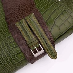 Alligator Leather  Indulge in Luxury with the Alligator Leather Collection Crafted from the finest alligator leather from renowned tanning companies like Amtan, Henglong, and HCP, our collection offers the ultimate in luxury and style. Crocodile leather has a timeless appeal and has been the preferred choice for luxury watch brands throughout history. Crocodile Leather Strap - An absolutely elegant set of straps for your style! W... Handmade Watch Bands, Custom Strap, Luxury Watch Brands, Elegant Sets, Leather Watch Strap, Crocodile Leather, Orange Fashion, Basic Colors, Luxury Watch