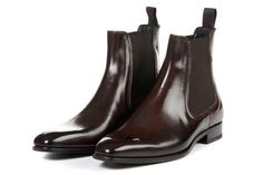 The Dean Chelsea Boot - Chocolate Winter Dresses With Boots, Comfortable Mens Dress Shoes, Boots Wedding, Italian Leather Boots, Mens Black Dress Shoes, Handcrafted Boots, Expensive Shoes, Leather Dress Shoes, Suit Trousers