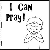 i can pray coloring page for kids