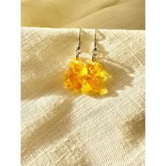 Golden Acrylic Gummy Bear Dangly Earrings Bumble Bee Earrings, Statement Hoop Earrings, Moon And Star Earrings, Southwest Jewelry, Retro Earring, Kate Spade Earrings, Fan Earrings, Bee Earrings, Heart Drop Earrings