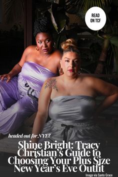 Sparkle into the New Year with playful plus size New Year's Eve outfit tips from Tracy Christian of Sante Grace! Pin, Save, and check out her picks, from glam gowns to comfy jumpsuits, discover how to slay NYE in style and shine all night long.