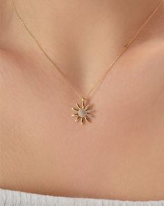 Material: Gold Carat: 14K (585) Solid Gold   Daisy 14k Solid Gold Necklace, Flower Necklace, Gift for Her, Dainty Daisy Necklace, Minimalist Daisy Necklace Ring Details 14K Solid Gold Plated is not gold it is real solid gold Gold Color Options; Yellow Gold, White gold, Rose Gold, - All products are made to order in Turkey. - This product is sleek and stylish. It is produced carefully to make you and your loved ones happy. Prepared with love and experience. - All jewelry comes in beautiful packag Casual Jewelry Gold, Pendant For Chain Gold, Flower Gold Pendant, Jewelry Accessories Necklaces Gold, Daisy Flower Jewelry, Dainty Gold Necklace Pendant, Dainty Gold Pendant, Dainty 14k Gold Flower Necklace, Dainty 14k Gold Flower Pendant Jewelry