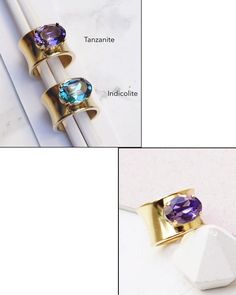 #jewelry #rings #solitairerings #wideringband #crystalrings #swarovskirings #statementring #girlfriendjewelry #ringsforwomen #thickrings #purpleovalring #bluetopazring #ovalstoneband #aquamarinering #goldchunkyring #bluetopazjewelry Wide Gold Band, Thick Gold Ring, Wide Gold Ring, Wide Silver Band, Pink Stone Rings, White Stone Ring, Big Stone Ring, Red Stone Ring, Swarovski Crystal Rings