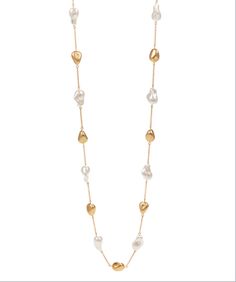 Look oh so chic in this 34" Baroque Pearl Long Necklace. Make heads turn with this simple yet elegant statement piece. Wear it with your favorite evening dress and you're ready to rock the night away! Don't be surprised if you get a few double-takes. 🤩 Luxury Classic Long Drop Necklace, Luxury Single Strand Elegant Beaded Necklaces, Classic Long Necklaces For Party, Elegant Long Necklace With Adjustable Chain For Parties, Elegant Single Strand Necklace For Party, Chic Long Necklace With Adjustable Chain For Formal Events, Elegant Metal Long Necklace For Formal Occasions, Chic Long Necklace With Adjustable Chain For Formal Occasions, Elegant Long Metal Necklace For Formal Occasions