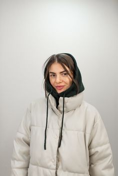 This warm stylish hood will replace a whole set of accessories for you: a hat, a snood, a scarf, a neck warmer ... that is all in one. It will definitely not ruin your hairstyle and is very comfortable. In a car or a store, you just take it off your head and wear it like a simple hood. Easy to wear, protects your neck and head against cold. Elegant and sportive, great for daily comfort. One size fits most The composition of materials: options 1-7 and Navy blue: 40% merino, 7% angora, 28% viscose Hooded Balaclava With Drawstring For Cold Weather, Warm Hooded Functional Balaclava, Winter Hooded Balaclava With Drawstring, Hand Knitted Hooded Balaclava For Cold Weather, One-size Hooded Balaclava For Cold Weather, Cowl Hood, Mesh Sweater, Loose Fit Sweater, Cardigan Oversized