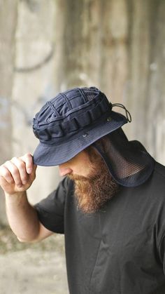 Summer boonie hat, sun protection panama hat, camping bucket hat, outdoor hat with chin strap by AVgearStore on Etsy Outdoor Hut, Outdoor Hat, Boonie Hat, Bucket Hat Design, Sun Protection Hat, Outdoor Hats, Enjoy Nature, Camping Gifts, Hat For Man