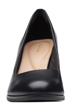 Keep your look sophisticated with this timeless round-toe pump crafted from smooth leather with a cushy footbed for comfort and support. 3" heel Cushioned footbed Leather upper and lining/rubber sole Imported Look Sophisticated, Round Toe Pumps, Leather High Heels, High Leg Boots, Court Shoes, Go Out, Women's Pumps, Karl Lagerfeld, Emporio Armani