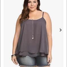 Brand New With Tags Size Is 3 Torrid Fashion, Babydoll Cami, Plus Zise, Layered Cami, Plus Size Fashionista, Double Up, Trendy Plus Size Clothing, Plus Size Fashion For Women, Torrid Dresses