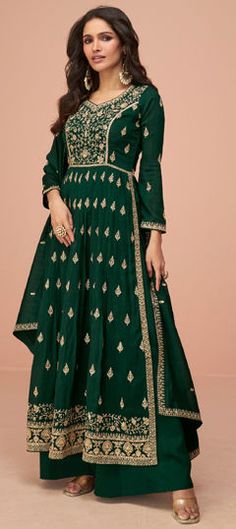 Blue color Salwar Kameez in Art Silk fabric with Embroidered, Sequence, Thread, Zari work Palazzo Dress, Readymade Salwar Kameez, Frock Style, Latest Salwar Kameez, Georgette Tops, Palazzo Suit, Salwar Kameez Online, Readymade Saree, Georgette Fabric