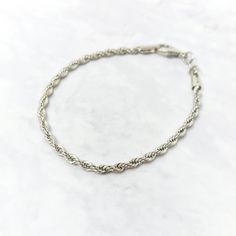 Elevate your wrist with our Rope Chain Shiny Silver Minimalist Elegant Bracelet, a sleek and versatile accessory that effortlessly complements any style.  Our Rope Chain Shiny Silver Minimalist Elegant Bracelet is a timeless and versatile accessory that exudes understated sophistication, making it an ideal gift to enhance someone's sense of style and grace.  This jewellery arrives beautifully packaged and ready to gift. It would make a really thoughtful and meaningful birthday gift, Christmas gi Rose Gold Charms, Gift For Best Friend, Gift For Mum, Gift For Grandma, Grandma Gift, Elegant Bracelet, Minimalist Bracelet, Gold Necklace Layered, Timeless Accessories