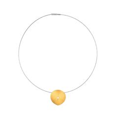 Large / Gold Plated / Desktop / BlackMenu / Creased Disc Pendant Necklace, designed by Marcin Zaremski Silver Minimalist Round Disc Necklace, Elegant Adjustable Disc Necklace, Gold Disc Pendant, Yellow Sterling Silver Necklace With Round Pendant, Adjustable Round Disc Nickel-free Necklaces, Large Pendant Necklace, Coral Gables, Disc Pendant, Sterling Silver Necklace Pendants