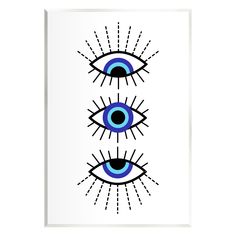 two blue and black eyeballs with rays coming out of the iris's eyes