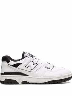 New Balance 550 "White/Black" Sneakers - Farfetch New Balance Sneakers 550, Sneakers You Need, New Balance 550 Black And White, Womens New Balance 550, Black And White Sneakers Women, New Balance Shoes 550, New Balance Shoes Black, New Balance 550 White Black, New Balance 550 Black