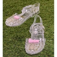 Comes As Pictured Brand New With Tags (Ships Without Box) Women's Size 8 Trendy Clear Sandals For Summer, Trendy Sandals With Translucent Outsole, Spring Clear Closed-toe Jelly Sandals, Spring Clear Closed Toe Jelly Sandals, Clear Closed Toe Jelly Sandals For Spring, Trendy Clear Sandals With Round Toe, Trendy Clear Round Toe Sandals, White Closed Toe Jelly Sandals For Summer, Clear Plastic Jelly Sandals For Spring