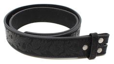 PRICES MAY VARY. Genuine Bonded Leather 1.5 Inches Wide Smooth Grain Style Snaps To Change Out Buckle Allows Interchangeable Buckle Leather belt strap that has a great style and allows for removable buckle. There are snap closures on the end so you can put a buckle of your choice on to it. Country Belt Buckles, Western Flowers, Country Belts, Belt Store, Nice Belts, Womens Leather Belt, Branded Belts, Flowers Pattern, Black Belt