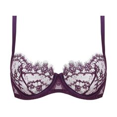 Demi-cup bra lace COCO DE MER Lunaria Evening Lace Underwire Bra, Evening Lace Bra With Removable Cups, Evening Lace Bra With Delicate Details, Dressy Hats, Lace Balconette, Demi Cup Bra, Kiki De Montparnasse, Demi Cup, Bra Sets