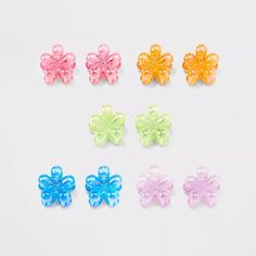 Girls' 10pk Iridescent Flower Claw Clips - Cat & Jack™ : Target Flower Claw Clips, Brand Ideas, The Claw, Claw Clips, Cat & Jack, Claw Clip, Hair Tools, Christmas Birthday, Beauty Care