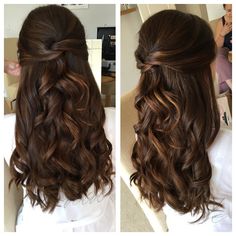 #weddinghair #curls #elegnathair #beautifulbride Best Wedding Hairstyles, Wedding Hair Inspiration, Diy Makeup, Bride Hairstyles