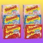 three boxes of stoups are shown in this advertisement for gummy's