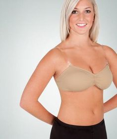 Versatile Bandeau Padded Bra Matte Nylon/Lycra® Body hugging, uplifting bandeau padded bra has a concealed drawstring, adjustable front and can be worn as a convertible, halter or tank style with see-through adjustable and removable elastic straps that slip into strap placement points. The back is a strong durable, cle Strapless Nylon Tube Top With Built-in Bra, Stretch Tube Top With Built-in Bra And Full Coverage, Fitted Bandeau Sports Bra With Removable Pads, Stretch Nursing Bra With Full Coverage, Stretch Full Coverage Nursing Bra With Built-in Bra, Nylon Tube Top With Built-in Bra, Fitted Strapless Sports Bra With Built-in Bra, Micro-elastic Nylon Bra With Adjustable Straps, Bra-friendly Stretch Tube Top With Full Coverage