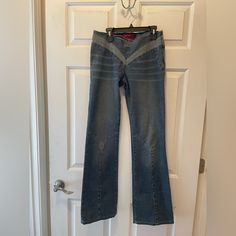 Vintage Miss Sitxy Low Rise Bell Bottom Side Zip Jeans Side Zip Jeans, Miss Sixty Jeans, Miss Sixty, Bell Bottom, Jeans Color, Colored Jeans, Bell Bottoms, Side Zip, Low Rise