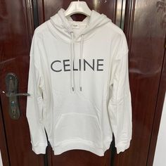 '-Color:White-Perfect,Brand New.Unused-Deliver As Soon As Possible-Please Give Me Your Quotation White Letter Print Hoodie For Spring, Spring White Hoodie With Letter Print, White Logo Print Hoodie For Spring, White Long Sleeve Hoodie With Logo Print, White Hooded Top With Logo Print, Spring Sweatshirt, Trendy Coat, Designer Sweatshirts, Sportswear Fashion