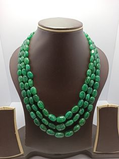 Awesome 18'' Emerald Beryl AAA 668 Carat Fine Quality Emerald Beryl Smooth Oval Beads Gemstone adjustable cord Necklace Stone  : emerald beryl  Shape :- fancy  smooth Oval Necklace - 21 inch 3 line string Size :- 11x16-6x9mm Weight :- 668 carat Polish :- Handmade color - green makes a great gift for your loved ones. It is known as the 'love stone' as the message it emits is the strong vibration of unconditional love, joy, warmth and healing. As Emerald Beryl are profound amplifiers of energy, it Adjustable Oval Jewelry With Faceted Beads, Adjustable Gemstone Necklace With Oval Beads, Adjustable Necklace With Gemstone Oval Beads, Adjustable Oval Beads Gemstone Necklace, Green Oval Gemstone Beads Necklace, Adjustable Oval Gemstone Beaded Necklaces, Adjustable Oval Necklace With Natural Stones, Oval Gemstone Beads Necklaces For Formal Occasions, Formal Oval Gemstone Beads Necklaces