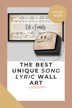 the best unique song lyric wall art