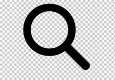 a black and white magnifying glass on a transparent background png clipart