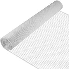 a roll of wire mesh on a white background