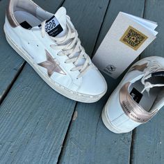 Size 39, Worn A Handful Of Times! Comes With Dust Bag, Box, And Passport! Shoes Golden Goose, Goose Shoes, Golden Goose Shoes, Golden Goose, Womens Shoes Sneakers, Dust Bag, Shoes Sneakers, Women Shoes, Sneakers