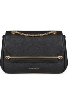 Strathberry Mini Soft Leather East/West Shoulder Bag | Nordstrom Soft Bag, East West, Signature Style, Chain Strap, Soft Leather, Calf Skin, Nordstrom, Shoulder Bag, Bar