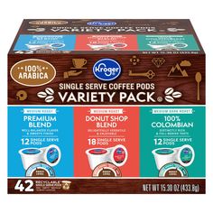 variety pack single serve coffee pods