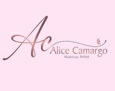 the logo for alice camargo makeup artist