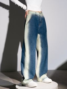 Editor's NotesAVANDRESS's side-line wide pants with a soft texture and unique vibe of AVANDRESS. The pants is comfortable and perfect for casual and formal outfits.- Side-line wide pants - Denim pants with a wide fit- Has a high-waisted design- Has a unique washing detail on the side- Creates a relaxed  loose silhouette Measurements (inch)S/M/L- Length: 43/43.4/43.8 inch- Waist: 12.6/13.4/14.17 inch- Hip: 18.5/19.3/20 inch- Rise: 11.4/11.8/12.2 inch- Thigh: 12.6/13/13.4 inch- Hem: 9.8/10.2/10.6 inch*Model info: height 27.5 inchComposition & Care- 100% Cotton- Dry cleaning recommended Designer- by AVANDRESS Mode Punk, Denim Inspiration, Denim Ideas, Formal Outfits, W Concept, Bright Side, Wide Pants, 여자 패션, Formal Outfit