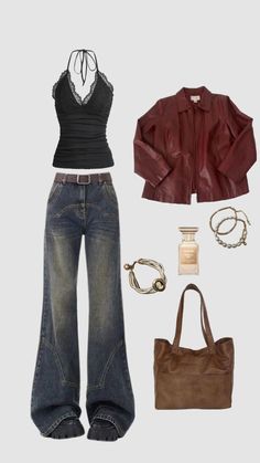 not mine Vidcon Outfit Ideas, Random Style Outfit, Different Skirt Lengths, Accesorize Outfits Ideas, 70s Aesthetic Style, Y2k Fashion Aesthetic Outfits, Drew Berry More 90s Outfits, Vintage Outfit Ideas 90s, Downtown Stockholm Style