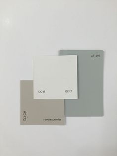 three different shades of gray, white and grey are shown in this image with the same color